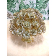 (Pre-order) Bunga Telur Songket/Bunga Telur Handmade/Bunga pahar (1pcs)