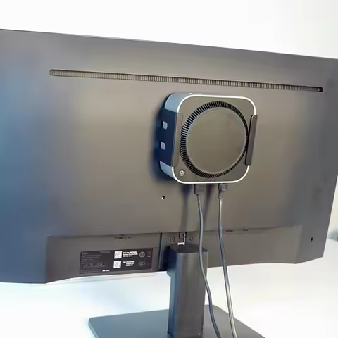 Under Desk Stand For Mac Mini Mac mini M4 / M4 Pro Desktop Computer Metal Mount Holder Behind The Mo