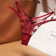 thong woman Seluar dalam sut merah panas, seluar dalam, payudara kecil Eropah dan Amerika, renda ter