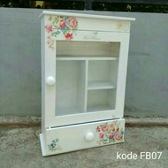 Simple Furniture - vintage floral decoupage medicine box