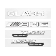 3D ABS Fender Side Sticker TURBO 4MATIC Rear Trunk Badge Star Emblem AMG Sticker For Mercedes Benz G