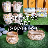 Creative Long Shape Pot for Small Plants Garden Swan Art creative Pot