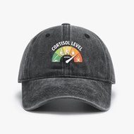 Unisex Low Cortisol Levels Goose Cortisol Level Caps Merch Baseball Cap Washed Vintage Hat Adjustabl