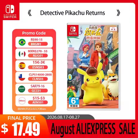 Detective Pikachu Returns - Nintendo Switch Game Cartridge Physical Card Adventure for Switch OLED L