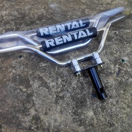 Paketan Stang motor busa rental custom model trail dan dudukan adaftor motor bebek metik Honda Beat 
