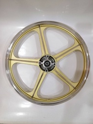 SPORT RIM SUZUKI RG / RGV ( WITH BEARING & BUSH)1 PASANG GOLD-5 BATANG SPORT RIM RG110 / RGV120