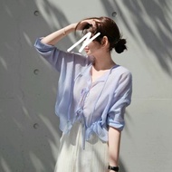 正韓 Copiner 漂亮歐膩家 雙面穿輕透防曬小罩衫 開衫外套 韓國代購