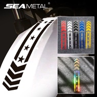 Motorcycle Stickers Autocycle Fender Reflective Sticker Universal Decorative Vinyl Sport Decals Stick on Fender Accessories