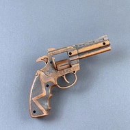 Side-opening revolver slamming gun all-metal nostalgic children's toy gun flint gun match gun gun gu