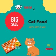 Uncle Tail Makanan kucing, makanan kucing berkhasiat lengkap, makanan kucing dalam tin, kotak hadiah makanan basah, tiga
