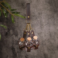 Medieval Cork Potion Bottle Storage Bag Simple Steam Bottle Protective Case Waist-Hanging Potion Bot