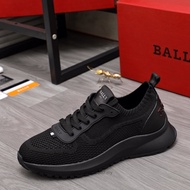 2024  Original Bally 'Barry' Black Casual Sneakers Shoes For Men