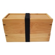 [Direct from Japan] KIKUSUI 2-tier bento Warmth of natural wood lunch box JAPAN