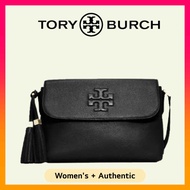 Tory Burch Thea Messenger Crossbody Bag Black