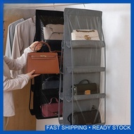 6 Pockets Bag Shoe Handbag Storage Wardrobe Cupboard Closet Hanger Tempat Simpanan Beg Almari