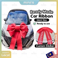 MINIIS Giant Big Ribbon For Car READY MADE Big Car Ribbon Kereta Big Car Bow Riben Besar Riben Keret