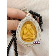 Thai Amulet - Phra Pidta Pendant Amulet (Necklace & casing Included)