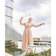 GAMIS BROKAT TERBARU SHAQUILLA BROCADE DRESS / GAUN BRIDESMAID MODERN / GAMIS LILAC / GAMIS SYARI