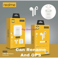 Realme Air Buds Bluetooth Headset + Wireless Case Realme Bluetooth Earphone Can Rename And GPS