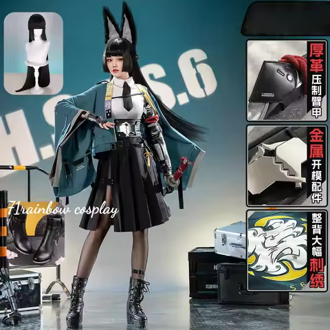 Hoshimi Miyabi Cosplay Zenless Zone Zero Cosplay Costume Woman Halloween Roleplay Dress Sets Wig Sho