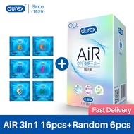 [Free Shipping] Super-value Mix Types Natural Rubber Latex Durex Condoms  AiR Invisible Ultra-thin Extra Lubricanted Condom Sleeve Goods for Adults