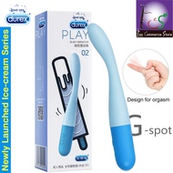 •LCS™- NEW Durex No.02 Slim Vibrator Vagina for Woman G Spot Soft Magic Wand Clitoris Stimulator Intimate Products Sex Toys Shop for Adults