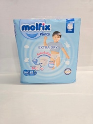 โมลฟิกซ์-แพมเพิสเด็กแบบกางเกง Molfix Extradry size XXXL 28ชิ้น