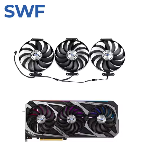 95MM T129215SU Cooling Fan For ASUS ROG Strix GeForce RTX 3060 3070 3080 3090 Ti Graphics Card Fan C