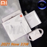 For Xiaomi POCO X3 NFC ที่ชาร์จ33Wเทอร์โบชาร์จเร็วสาย Type C สำหรับ Redmi Note 9 Pro Mi 10 9 9T Pro