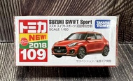 【G&amp;T】TOMICA 多美小汽車 NO.109 SUZUKI 鈴木 SWIFT Sport 101864