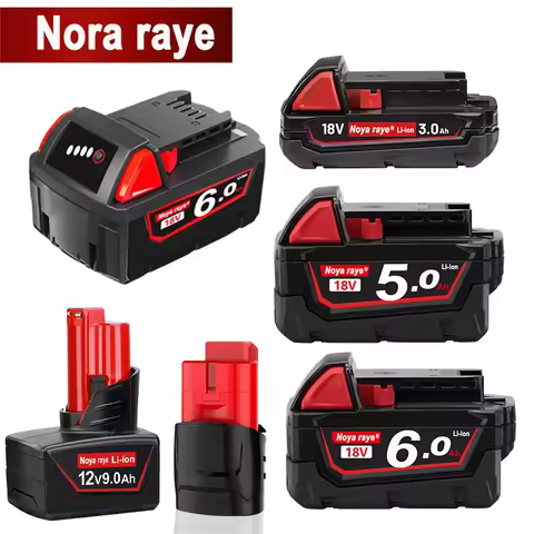 Original For Milwaukee Batteries M18B5 XC Lithium Battery 18v 5.0/6.0 battery charger For Milwaukee 