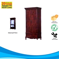 KLSB Almari Pakaian/Almari Baju/Kabinet Pakaian/Clothes Cabinet/Wardrobe Clothes/Almari Baju 2Pintu Kayu Solid