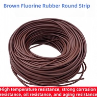 Fluorine rubber brown O-ring rubber rope, resistant to high temperature, strong corrosion, strong ac