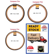 COMPASS Tire Tyre for 349 / 406 / 451 Folding Bicycle Foldie Bike