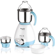 Preethi Blueberry 750-Watt Mixer Grinder (White/Sky Blue)