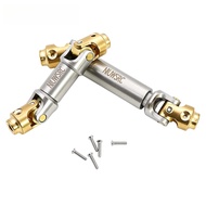 Brass+Stainless Steel Center Drive Shaft Joint Chassis Driveshaft for 1/30 SCX30 Ford Bronco,Jeep Wr