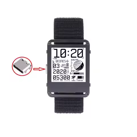 ESP32 Open Source V2.0 Gift E-ink Display Smart Watch Display Power Ultra-low 2025 200x200 Watch Ele