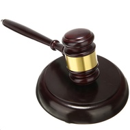 Wooden Judge's Gavel Auction Hammer with Sound Block Durable Craft Lawyer Judge Auction Hammer