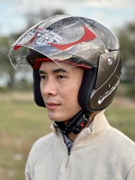 Helm KYT Vision 1 Original Asli Hitam Buram Pria Wanita Dewasa