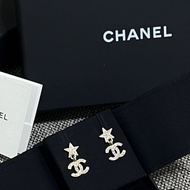 chanel 星星logo耳環