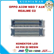 Lcd Connector Lcd Socket Lcd Connector Fpc Opp A33W Neo 7 A1k Realm3 C2
