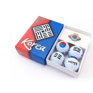 KOREA GOLF GIFT SET (4 golf balls + marker)