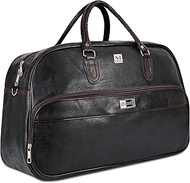 Leatherette Cabin Size Travel Duffle Bag Size: 50cm (31 Litre) Weekend Luggage Duffel Bag PU Tan Sho