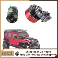 soxii Metal Center Gear Box Transmission with 540 Brushed Motor 35T for Crawler Axial SCX10
