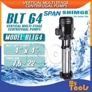 Mytools SHIMGE BLT64 VERTICAL Multi-Stage Centrifugal Pumps | Motor Power 0.37KW to 7.5KW – IE2 Moto