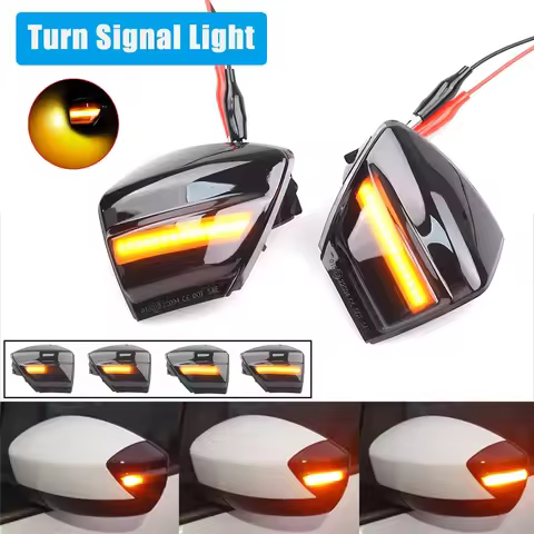 2PCS LED Dynamic Turn Signal Light For Ford S-Max 07-14 Kuga C394 08-12 C-Max 11-19 Side Mirror Sequ