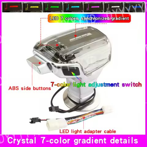 LED Crystal Gear Shift Knob for Toyota Crown Levin Camry XV70 Harrier Avalon Gear Shifter Lever Inte