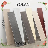 YOLANDAGOODS1 Skirting Line, Self Adhesive Living Room Floor Tile Sticker, Home Decor Wood Grain Waterproof Windowsill Corner Wallpaper