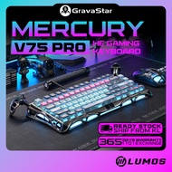 Gravastar Mercury V75 Pro Cyberpunk Neon Graffiti HE Gaming Keyboard