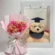 Baby and bear bouquet – Unique sunflower gift – Size 20x12cm – Meaningful Graduation Gift